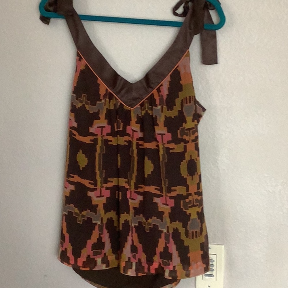 French connection top with shoulder ties